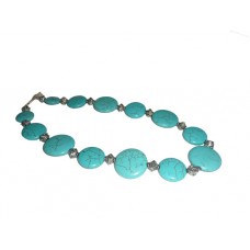 Turquoise Handmade Necklace "Plat"...ON SALE!